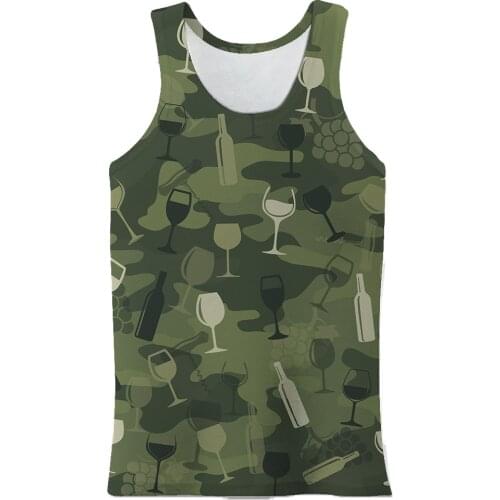 JUMEAST Summer Men 3d Printed Vest Men Fashion Vest Hip Hop Tank Tops Sleeveless O-neck Vest Oversize S-7XL