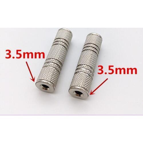 1pcs 3.5mm Female To Female Audio Adapter Connector Coupler Stereo F/F Extension