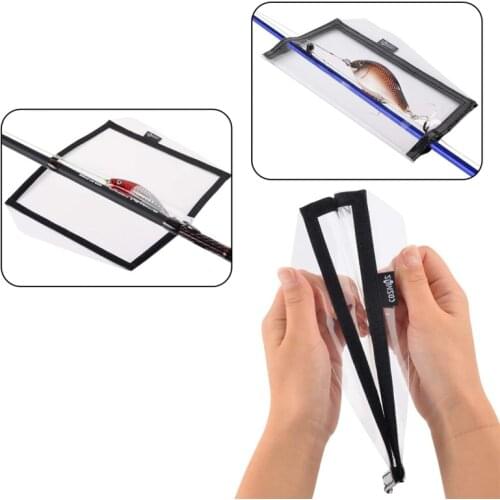 1PC Lure Fishing Hook Protective Wraps Cover Case Transparent PVC Portable Sticker Bait Fishing Tackle Storage Bag Fishing Tools