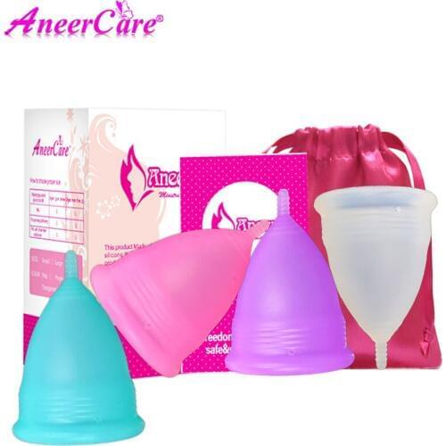 100set copa menstrual silicona medica menstruatie cup menstruelle copa menstrual aneercare coppette mestruali menstruation cup