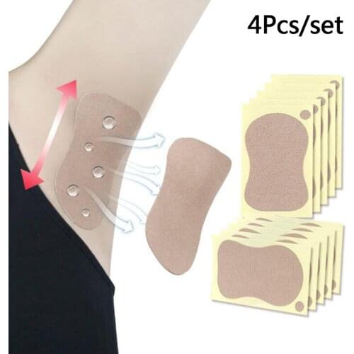 4pcs Sweat Pad Underarm Adhesive Sweat Pad Armpit Antiperspirant Deodorant Sweat-absorbent Stickers High Quality New