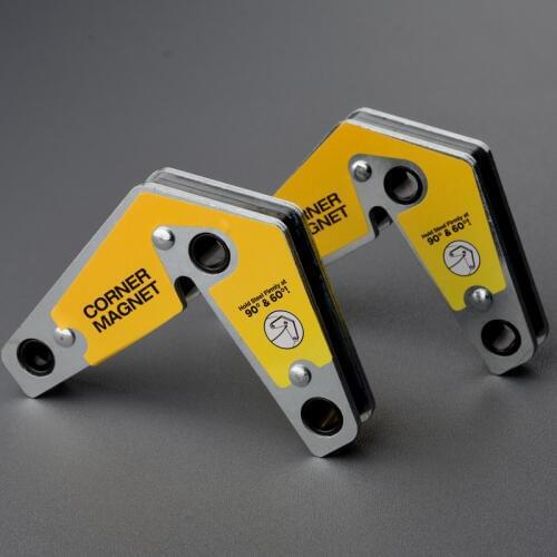 AMAZING-MAG 2Pcs Super Strong 60°/90° Welding Corner Magnet Neodymium Magnetic Holder Multi-tool