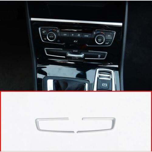 2 Pcs For BMW 2 Series F45 F46 218i 2015-2017 Car Accessories ABS Chrome Mode Button Frame Cover Trim
