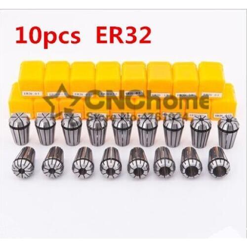 Free Shipping 10PCS for Choose ER ER32 Collet Chuck for Spindle Motor Engraving/Grinding/Milling/Boring/Drilling/Tapping