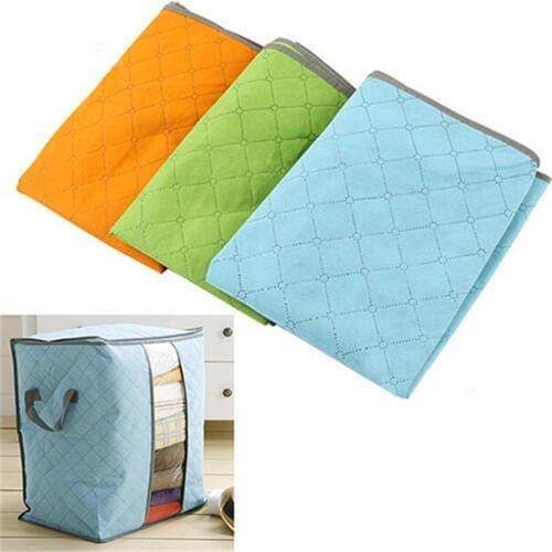 New Hot Sell Foldable Compact Clothing Quilt Storage Case Blanket Closet Sweater Organizer Box