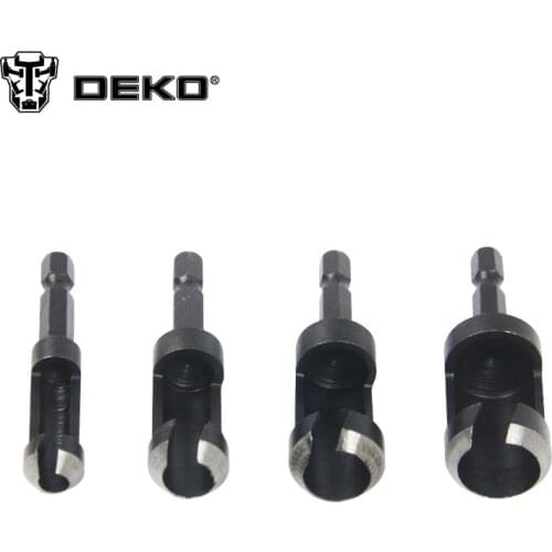 DEKO New Core Drill Bit Round Handle Hih Carbon Steel Wood Cork Drilling