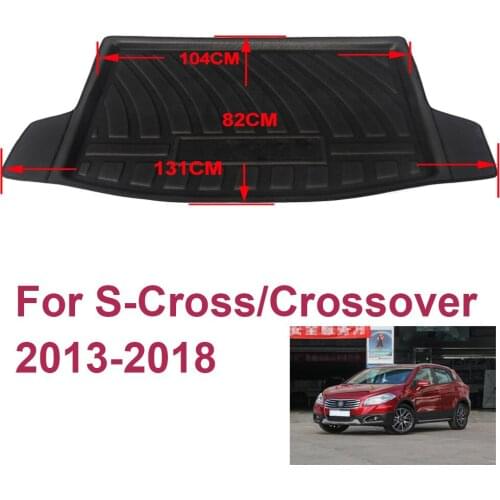 For Suzuki SX4 S-Cross/Crossover 2013-2018 Auto Car Rear Boot Cargo Liner Tray Trunk Luggage Floor Carpet Mats Carpets Pad Mat