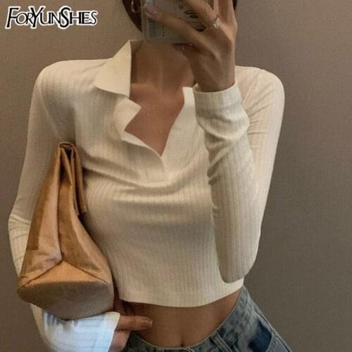 FORYUNSHES Women's Cropped T-shirts