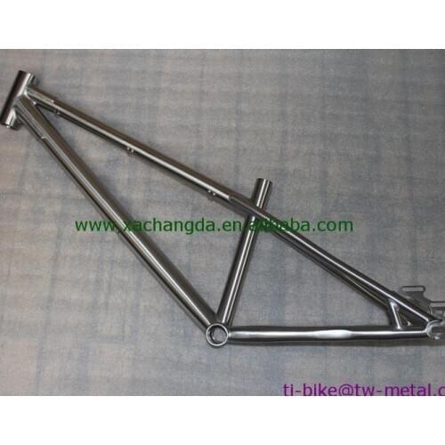 Classic titanium mtb bike frame, Chinese titanium bicycle frame for MTB cycling, cheap titanium Mountain frames