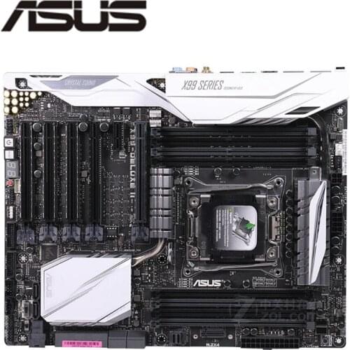 For ASUS X99-DELUXE II Original Used Desktop X99 X99M 2011 Socket LGA 2011 Core i7 LGA2011 V3 DDR3 Motherboard