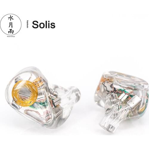 MoonDrop Solis Transparent Version 2EST+4BA Hybrid Driversx HiFi In-Ear Earphone 2Pin 0.78mm Detachable Cable