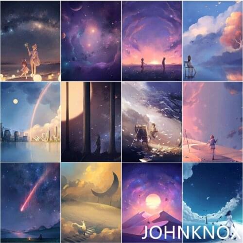 Cartoon Scenery 5D Diy Diamond Embroidery Diamond Painting Full Round& Square Drill Diamond Mosaic Cross Stitch Home Decor