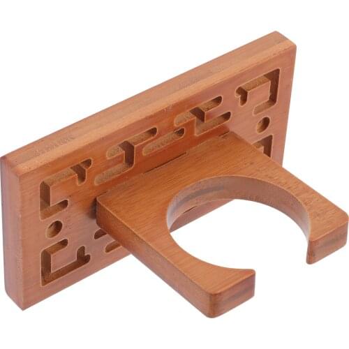 2021 New Home Wall Mount Guitar Hanger Hook Wooden Cucurbit Flute Erhu Ukulele Wall Hook Guitar Instrument Accessories Brown