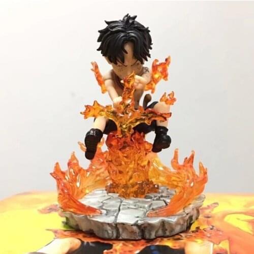 One Piece Zero GK Portgas D Ace Battle Ver. PVC Action Figure Model Toys 10cm