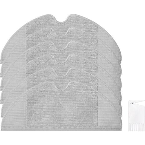 Suitable for Dreame F9 Robot Vacuum Cleaner, Replacement Parts for Household Cleaning Vacuum Cleaner, 6XMop Cloth,1XComb