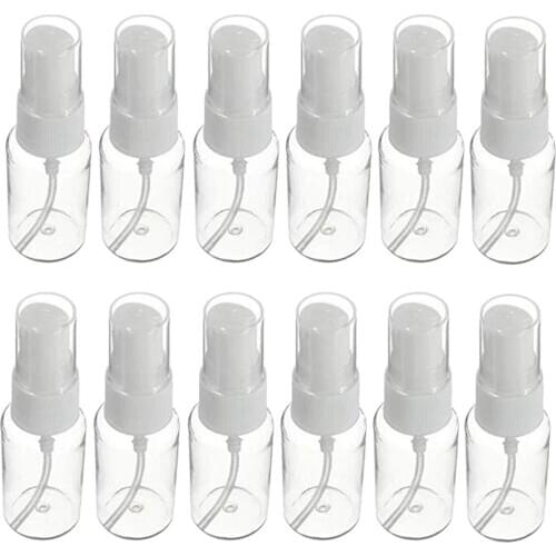 12 Pack 20 Ml Transparent Small Spray Bottle Plastic Small Spray Bottle Sub-Bottle