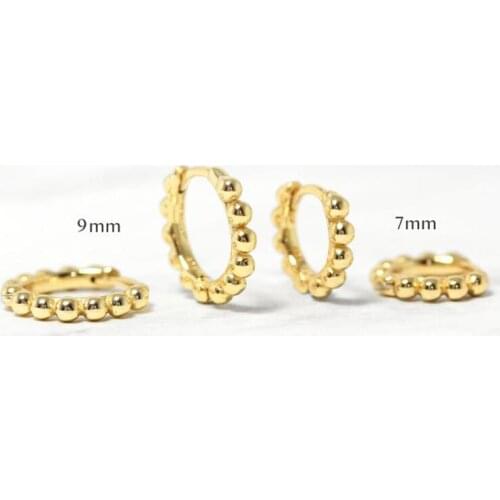 925 Sterling Silver Vintage Round Hoop Earring For Women Earrings Men Pendientes Huggie Earring Gold Silver Party Jewelry Aretes