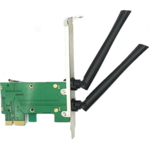 Network Adapter Card NIC Converter Used for Wifi Mini PCI-E to PCI-E1X Wireless Network Card And Devices Support Cable adapter
