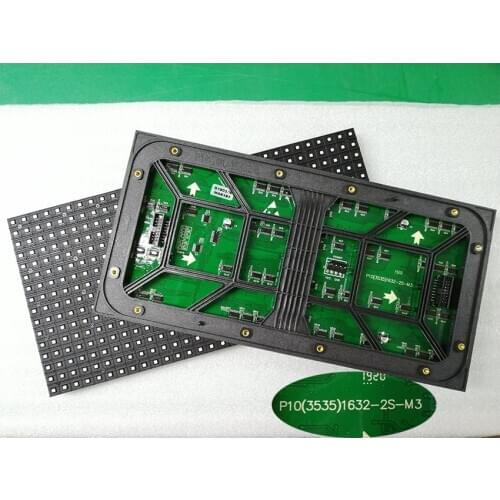 32*16 pixel SMD 1/2S P10 led module outdoor 320*160mm matrix led sign full color led display screen led anzeige экран ecran led