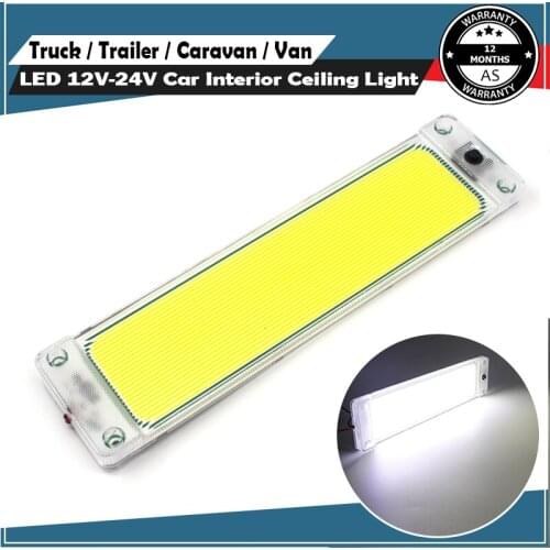 24V COB Truck Trailer LED Light Car Indoor Interior Light Reading Bulb Roof Ceiling Work Lamp for Offroad Boat ATV Vehicles