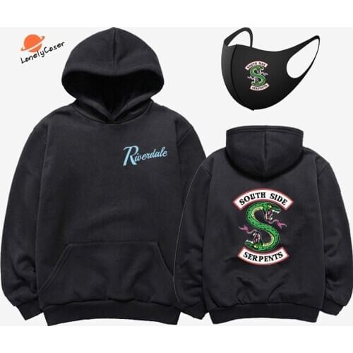 Movie Riverdale Serpents Hoodie Sweatshirts South Side Pullover Round Neck Jackets Hoodies Harajuku Autumn Winter Oversize