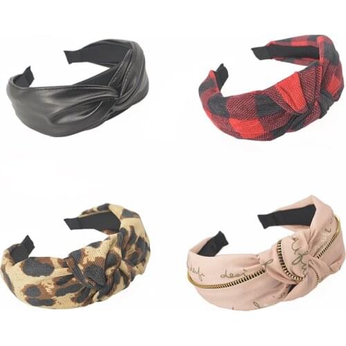 Top Knot Headband for Women Fashion Hairband Bezel Turban Holder Headwear Girls Hair Accessories Korean Hair Bands Hoop