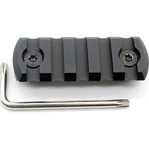 TriRock New Style 5 slots M-lok Picatinny Rail Sections Black Anodized For M-lok Handguard System Free Shipping
