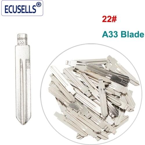 50PCS, 10PCS, Universal Auto Car Remotes Flip Blade 22# for KD Remote, NO.22 for Opel TIIDA TEANA A33 Blade