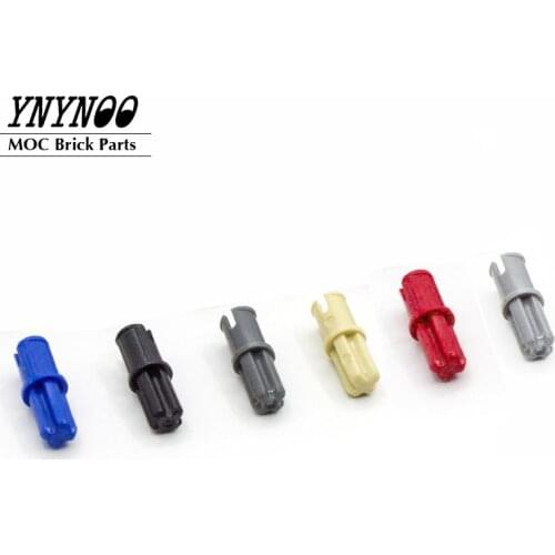 100Pcs/Lot High-Tech Axle Pin Connectors without Friction Ridges Lengthwise 3749 MOC Brick Parts DIY Toys Compatible 43039 6562