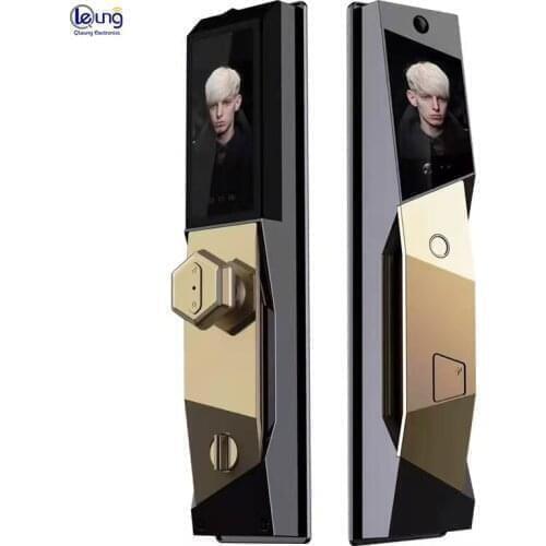 Zinc Alloy Wifi Lock Fingerprint Card Key Password Face Recognition Palmprint HD Camera Smart Door Lock with Doorbell