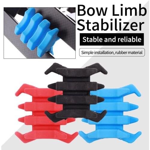 For Split Limb Compound Bows 1 Pair Archery Rubber Bow Limbs Vibration Damper Dampener Stabilizer Silencers