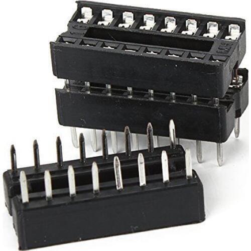 10PCS 16-Pins DIP IC Sockets Adaptor Solder Type Socket