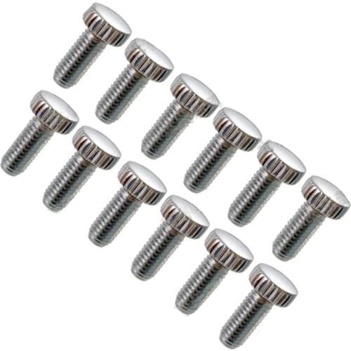 12 Pcs Chrome Tremolo Bridge Fine Tuning Screws For Electric Guitar accessories parts Musical instrument M5*16.2mm