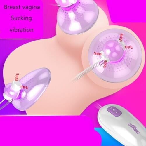 2020 New Sucking Suction Vibrator Breast Clitoris Sucker Pump Cups Erotic Nipple Pussy Stimulator massage Adult Toys For Women