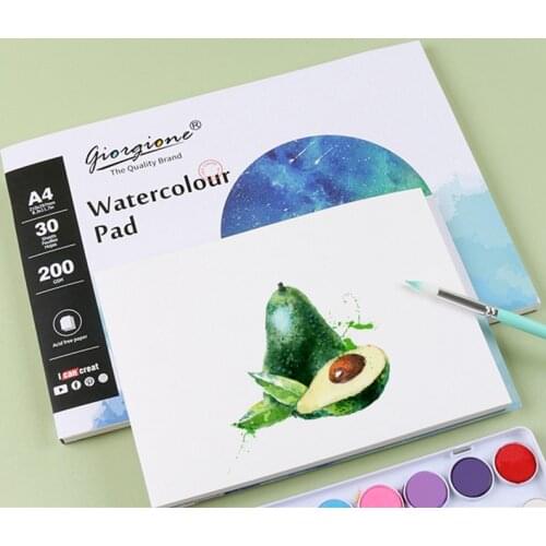 A5/A4 Watercolor Paper Album for Drawing 200g Watercolour Pad 30 Sheets Art Creation Sketchbook Painting Paper Art Supplies