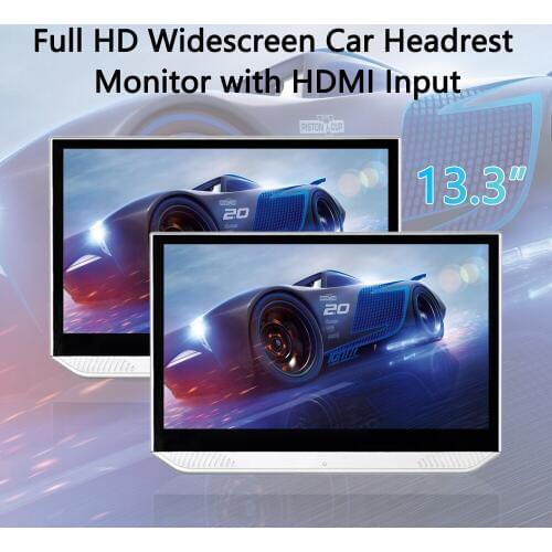 13.3 inch Android 7.1 car headrest Monitor 1080P HD touch screen WIFI Bluetooth Car display HDMI USB ultra-thin MP5 video player