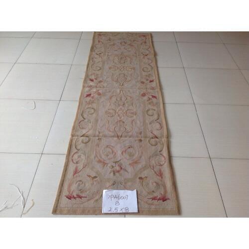 Free Shipping 2.5'X8' French Aubusson rug hand woven100% New Zealand wool rugs and carpets RUNNERS