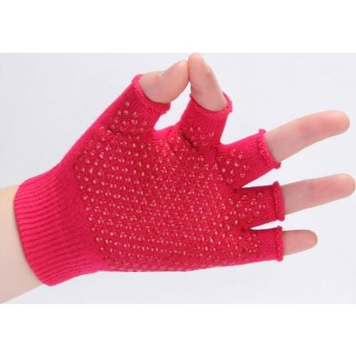 Dispensing Non-Slip Yoga Gloves Half-Finger Non-Finger Yoga Gloves Sweat-Absorbent Wear-Resistant Sports Gloves