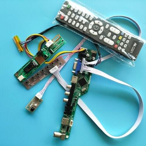 For LP156WH1-TLA3 30pin HDMI VGA AV TV New Driver Board 1 lamps 15.6" Digital Signal Controller USB Module 1366X768