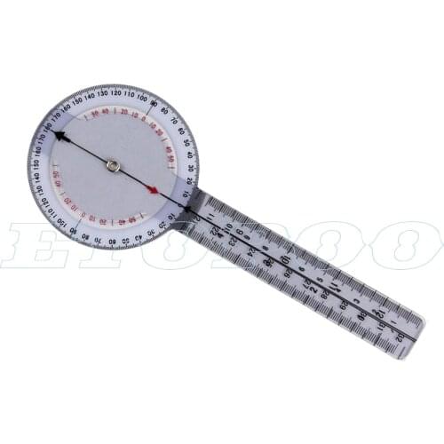 6pcs Spinal Finger Goniometer Angle Protractor 360 Degree 180 Degree 12/8/6inch Measuring Tool Practical Medical Ruler