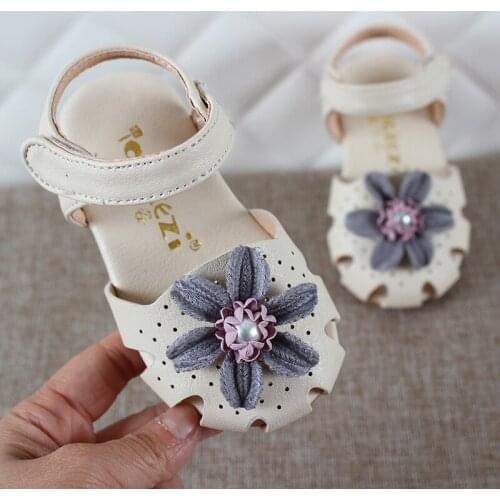 0 1 2 3 Years Newborn Girls Toddler Baby Summer Sandals For Girls Kids Flower Beading Hollow Princess Shoes Sandals Newest