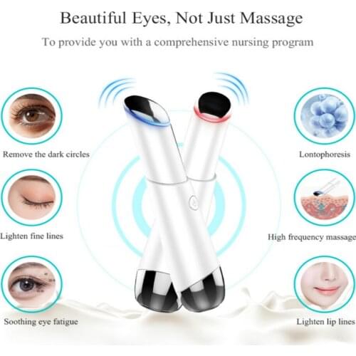 Massager Removes EMS Vibration Anti Wrinkle Dark Circles Eye Protection Rechargeable Vibration Therapy Heated Eye Massage Tool