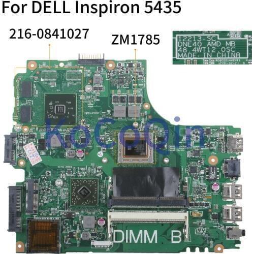 KoCoQin Laptop motherboard For DELL Inspiron 14R 3435 5435 Mainboard 12213-SC 48.4WT12.0SC ZM1785 216-0841027