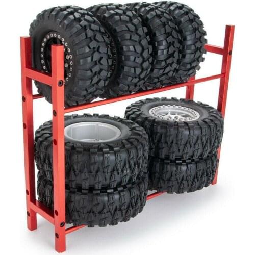 Metal Tire Wheel Rack Storage Holder For 1/10 Wheel F350 Rims Tire D90 CC01 SCX10 F0T0