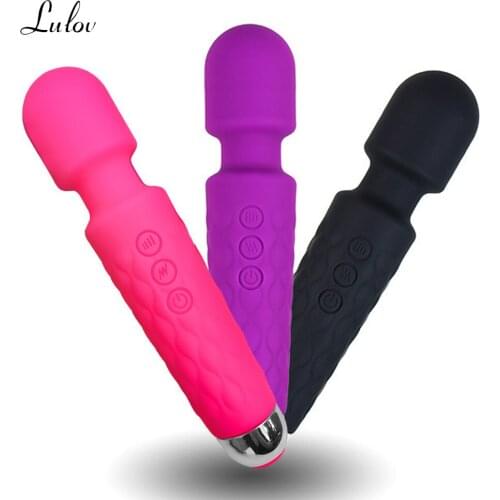Powerful Dildo Vibrator AV Magic Wand Sex Toys For Women Couples Clitoris Stimulator USB Chargeable Massager Toy Good For Adults