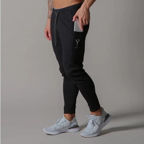 Mens Gym Bodybuilding Trousers Joggers Fitness Brand Multifunctional Breathable Pants Running Sports Casual Sweatpants