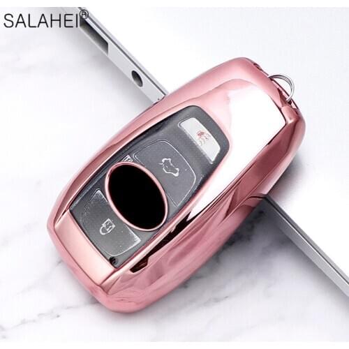 Soft TPU Car Key Case Cover For Subaru XV BRZ Forester 2019 Legacy Outbac Key Protect Accessories Keychain