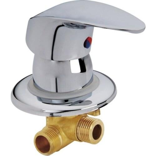 Wall mounted 2 inlet 1 outlet water brass shower room mixer faucet separate bathroom shower faucet hot &cold mixing valve