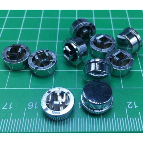 Original new 100% GJW203 button cap suitable for 12X12X7.3 round flat feet silver suitable 12X12 square button