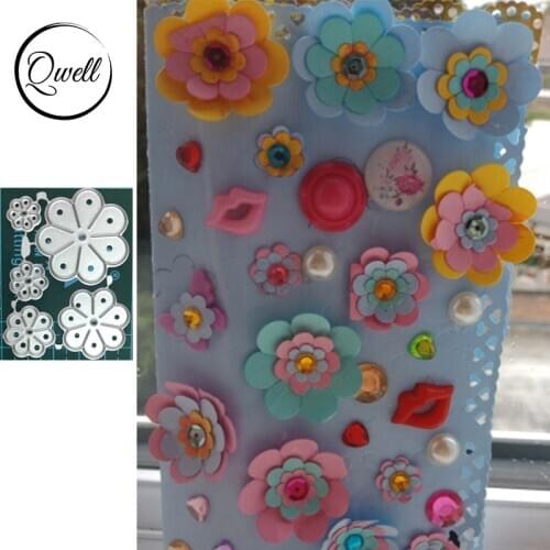 QWELL Flower Metal Cutting Dies for Scrapbooking and Card Making Paper Embossing Craft New 2019 die cuts